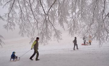 FOTO: Hmla nevadí, boby to istia! Takto vyzerajú večerné sánkovačky na Kamzíku