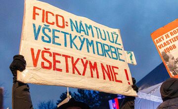 FOTO: Protest v Bratislave