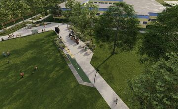 FOTO: Projekt nového parku na Uzbeckej v Podunajských Biskupiciach