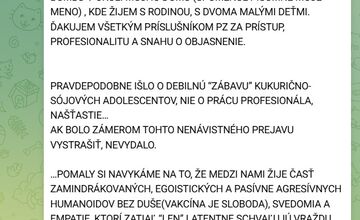 FOTO: Správa hudobníka na sociálnej sieti