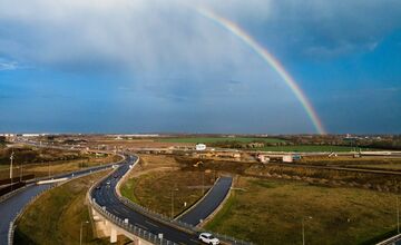 FOTO: Križovatka diaľnic D1 a D4 z vtáčej perspektívy