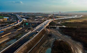 FOTO: Križovatka diaľnic D1 a D4 z vtáčej perspektívy