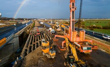 FOTO: Križovatka diaľnic D1 a D4 z vtáčej perspektívy