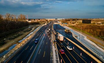 FOTO: Križovatka diaľnic D1 a D4 z vtáčej perspektívy