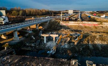 FOTO: Križovatka diaľnic D1 a D4 z vtáčej perspektívy