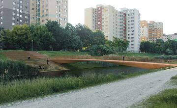 FOTO: Plánované lávky cez Chorvátske rameno v Petržalke