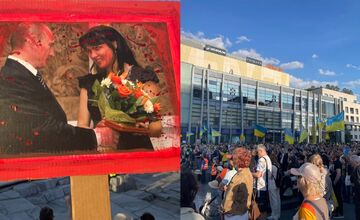 FOTO: Ako prebiehal protest Netreba nám Netrebko proti ruskej propagande?