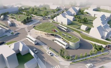 FOTO: Vizuál novej autobusovej stanice v Senci