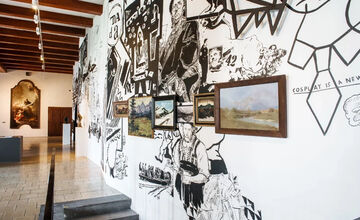 FOTO: Dielo zo Zvolenského zámku od českých umelcov skončilo v kontajneri