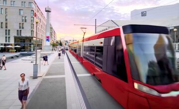 FOTO: Vizualizácie plánovanej električky Eurovea - Miletičova