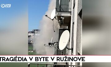FOTO: Pri požiari bytu v Ružinove zomreli dve deti