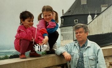 FOTO: Lucia Hlaváčková so svojím dedkom Oldom Hlaváčkom