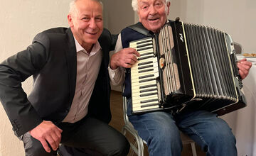 FOTO: Priamy účastník SNP Vladimír Strmeň z Bystrice oslavuje 97. narodeniny