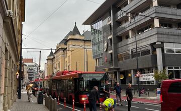 FOTO: Dopravný chaos na Dunajskej ulici