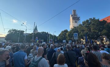 FOTO: Protest Alojza Hlinu, Nikitu Slováka a Mieru Ukrajine