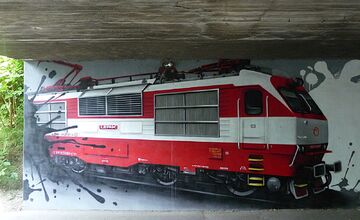 FOTO: Z podjazdu v Trnávke zmizli maľby vlakov