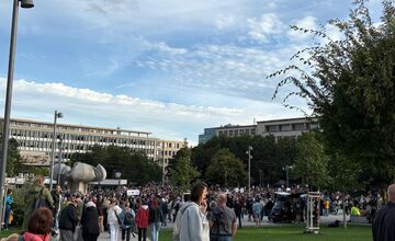 FOTO: Na Námestí slobody v Bratislave sa začal protest
