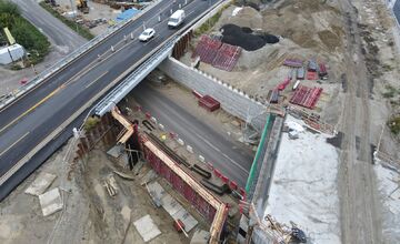 FOTO: Fotky z dronu odhalili robustné rozširovanie diaľnice pri Triblavíne.