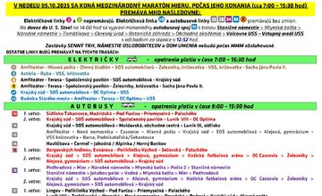 FOTO: Dopravné obmedzenia počas košického maratónu