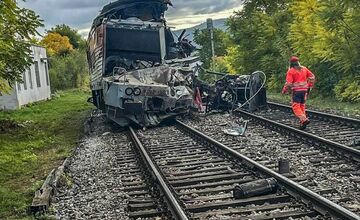 FOTO: Zrážka rýchlikov v Košickom kraji