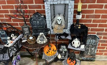 FOTO:  Halloweenska výzdoba