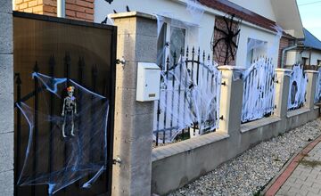 FOTO:  Halloweenska výzdoba