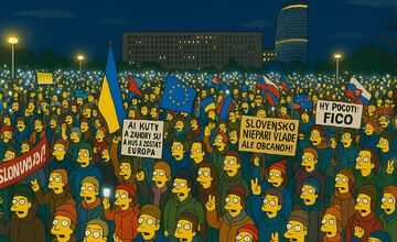 FOTO: Ako by vyzerala Bratislava v Simpsonovcoch