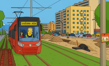 FOTO: Ako by vyzerala Bratislava v Simpsonovcoch