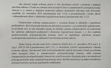 FOTO: Maroš Žilinka napísal Rašimu list, kritizuje rušenie Úradu pre ochranu oznamovateľov