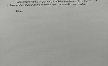 FOTO: Maroš Žilinka napísal Rašimu list, kritizuje rušenie Úradu pre ochranu oznamovateľov