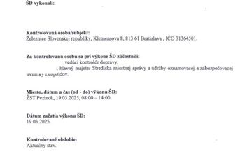 FOTO: Dokument o kontrole trate pri Pezinku, mohol Ráž nehode vlakov zabrániť?