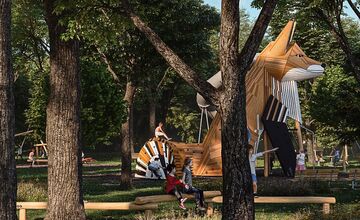 FOTO: Projekt nového detského ihriska na Kamzíku