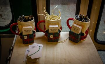 FOTO: Vianočná električka v Bratislave 2025