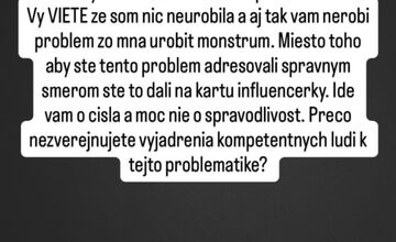 FOTO: Emma Lacová posiela pre kauzu Voderady urážlivé odkazy politikom a influencerom