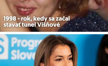 FOTO: Jedna generácia, jeden tunel. Progresívne Slovensko spája archívne zábery s výstavbou tunela Višňové