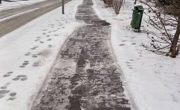 FOTO: Poľadovica v BA