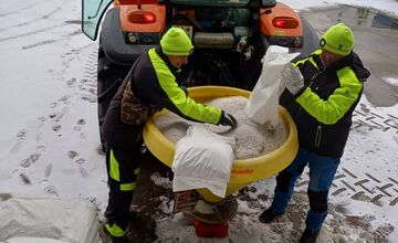 FOTO: Poľadovica v BA