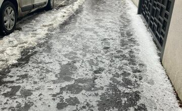 FOTO: Poľadovica v BA