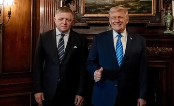 FOTO: Robert Fico s Donaldom Trumpom