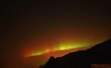 FOTO: Polárna žiara nad Bratislavou