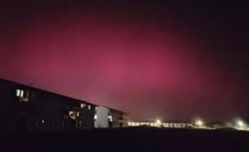 FOTO: Polárna žiara nad Bratislavou