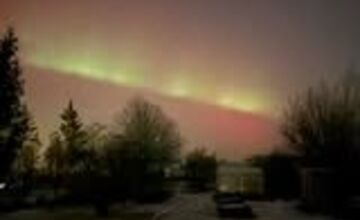 FOTO: Polárna žiara nad Bratislavou