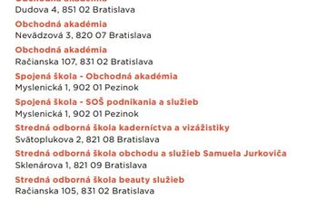 FOTO: Stredné školy v Bratislavskom kraji