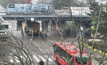 FOTO: Nehoda na Rustaveliho ulici v Rači