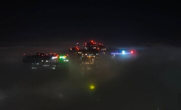 FOTO: Bratislava zahalená hmlou