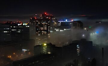 FOTO: Bratislava zahalená hmlou