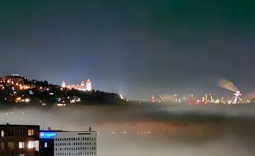 FOTO: Bratislava zahalená hmlou