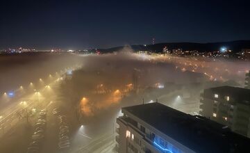 FOTO: Bratislava zahalená hmlou