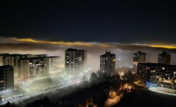 FOTO: Bratislava zahalená hmlou