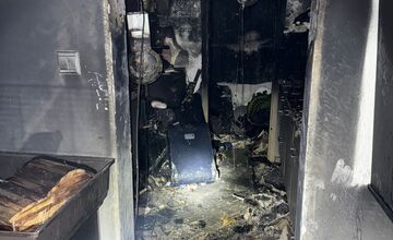 FOTO: Nočný požiar v Trnávke